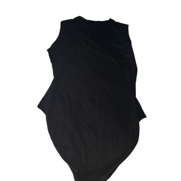 CT617a Skims NWT Body Basics Crew Neck Bodysuit Brief with Snaps Onyx L - Picture 2 of 5